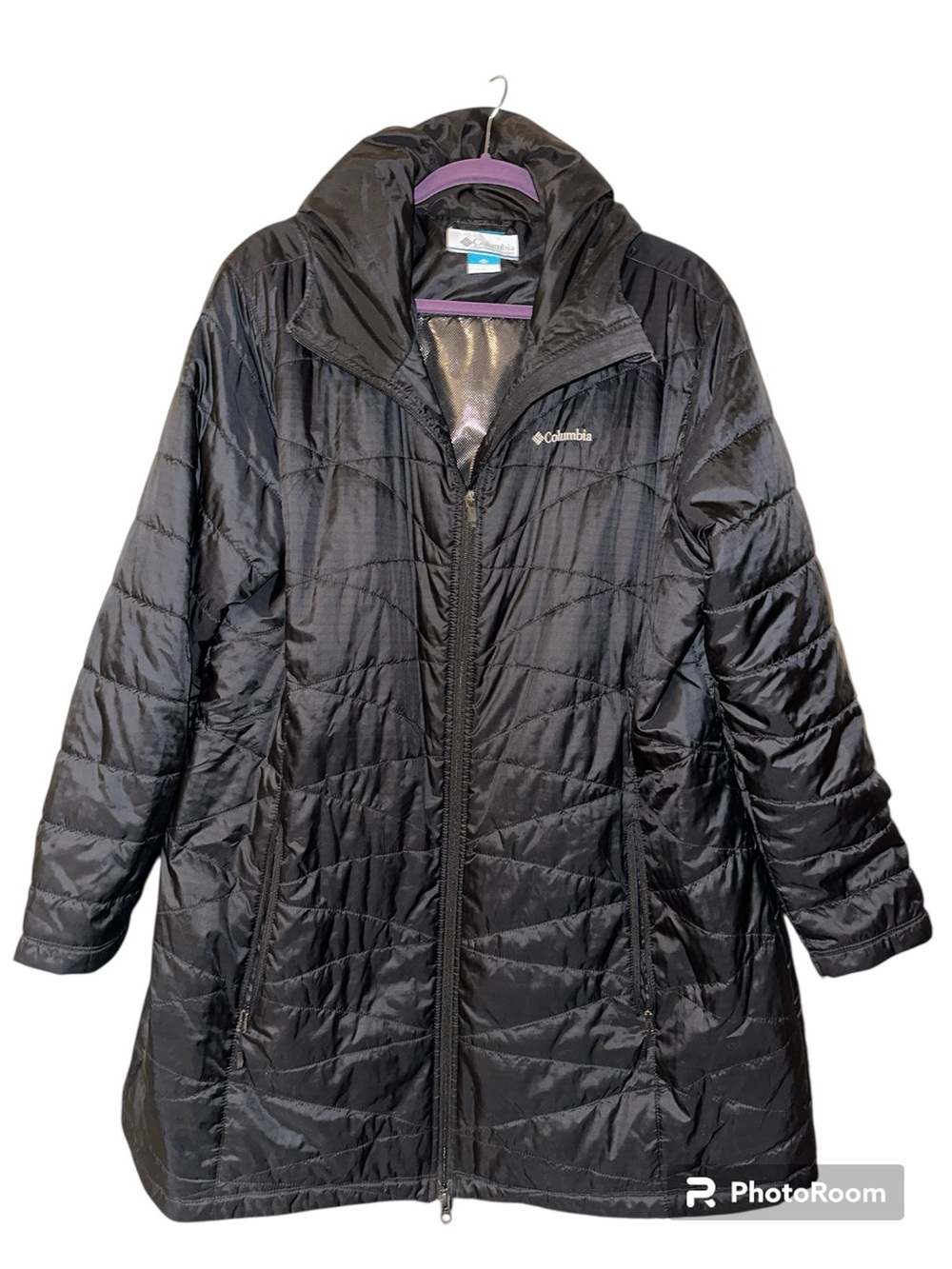 Columbia Women's Black Quilted Puffer Jacket 2X